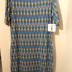 Lularoe Julia dress with arrows 2xl NWT